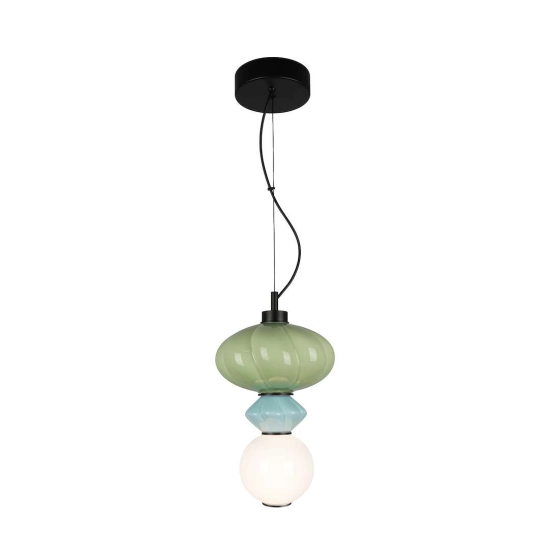 Lampa wisząca LED w stylu art deco do przytulnej sypialni