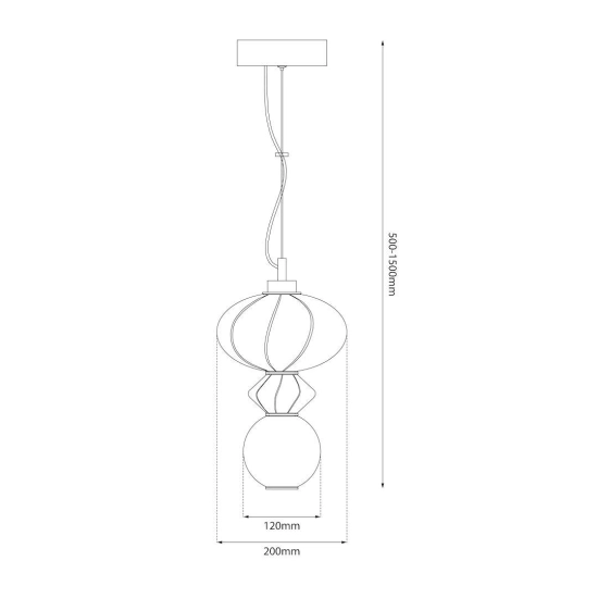 Lampa wisząca LED w stylu art deco do przytulnej sypialni