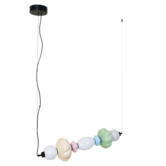 Wielokolorowa lampa wisząca LED do pomieszczeń w stylu retro