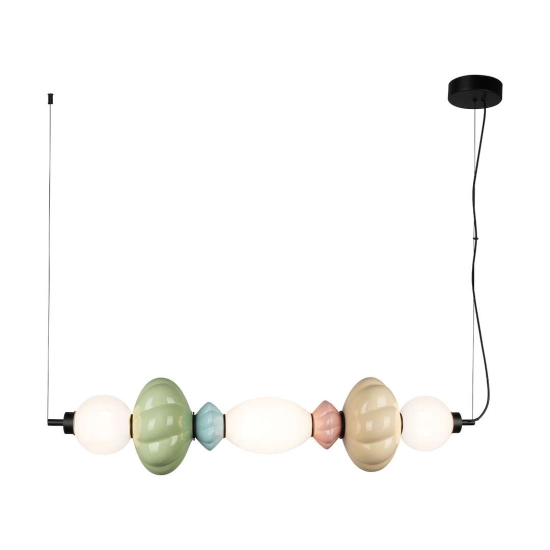 Wielokolorowa lampa wisząca LED do pomieszczeń w stylu retro