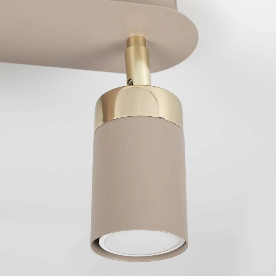Lampa sufitowa z dwoma ruchomymi reflektorami na żarówki GU10