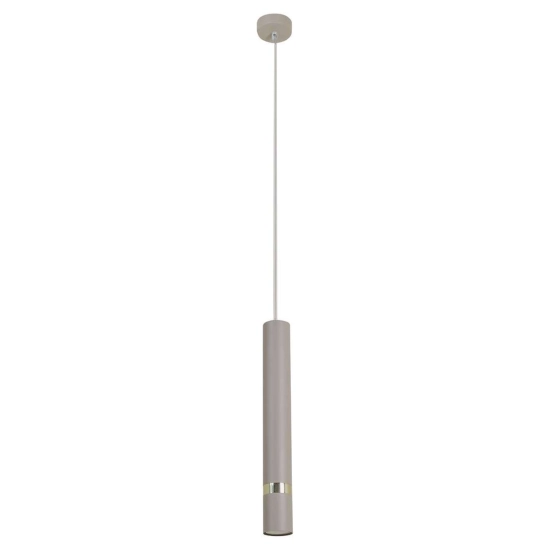 Lampa wisząca, pojedynczy zwis w kształcie tuby na żarówkę GU10