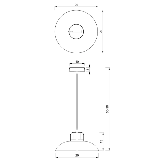 Zielono-złota lampa wisząca do kuchni, metalowy klosz FELIX