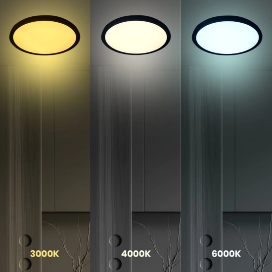 Ledowa lampa sufitowa do łazienki IP40 3000K - 6000K ⌀50cm