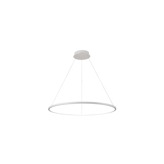 Geometryczna, minimalistyczna lampa wisząca LED do salonu ⌀40cm