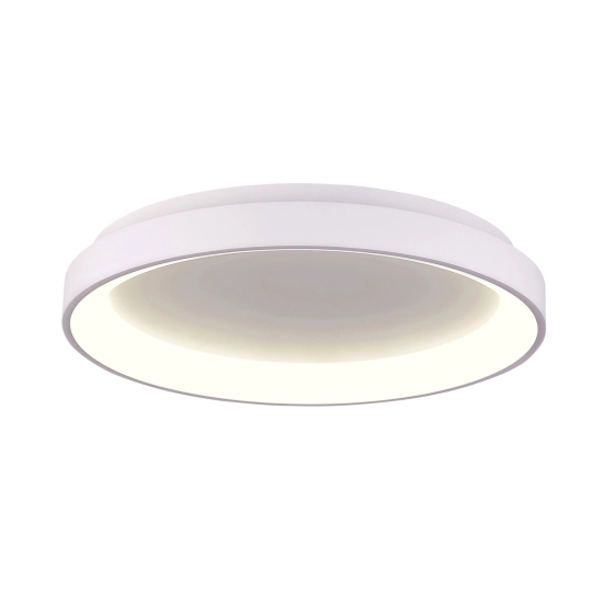 Biała, nowoczesna lampa sufitowa LED ze zmienną barwą światła ⌀78cm