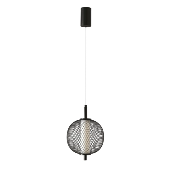 Nowoczesna lampa wisząca LED w stylu loftowym, druciana kula