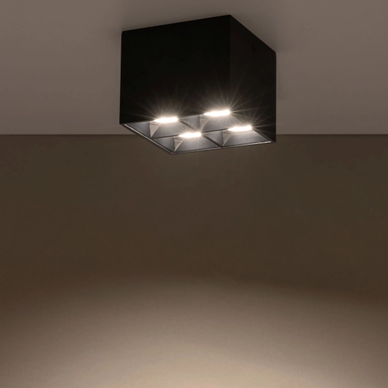 Natynkowa lampa sufitowa ze światłem LED, spot do holu 8,2cm 36° 3000K