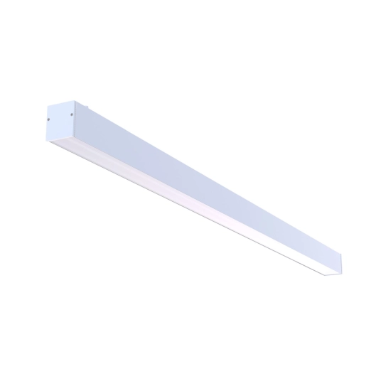 Długa, minimalistyczna listwa sufitowa LED z blendą 151cm 4000K 86°
