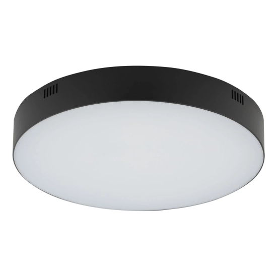 Okrągły plafon z czarną ramką, neutralne światło LED ⌀30cm 4000K