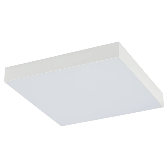 Minimalistyczny plafon o wymiarach 30x30cm, neutralne światło LED 4000K