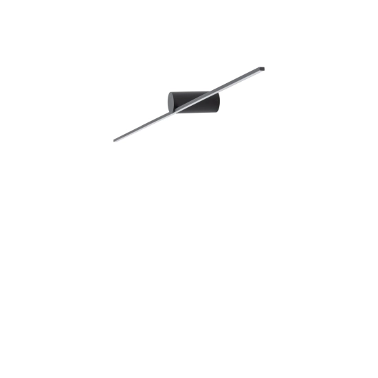 Czarny, minimalistyczny kinkiet ze światłem LED 66cm 4000K