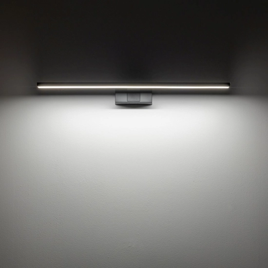 Ledowy kinkiet o prostym kształcie, nad lustro 60cm LED 12W 4000K