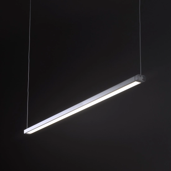 Techniczna lampa wisząca, poziomy zwis nad wyspę 119cm 4000K