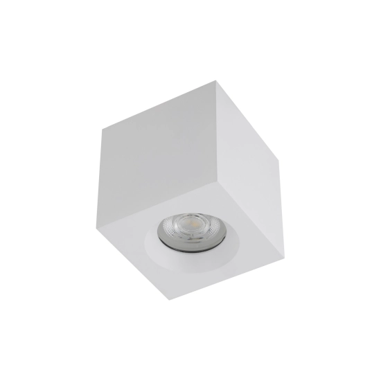 Downlight w kształcie kostki, spot łazienkowy GU10 IP44 8,5x8,5cm