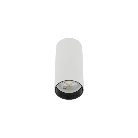 Biało-czarny downlight z gwintem GU10, spot do holu 12x5,5cm