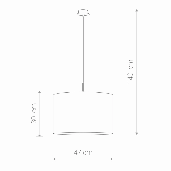 Klasyczna lampa wisząca z czarno-złotym abażurem, regulowana wysokość