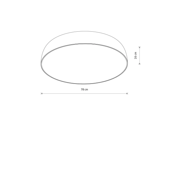 Natynkowa lampa sufitowa z wymiennymi źródłami światła ⌀78cm 10xE27