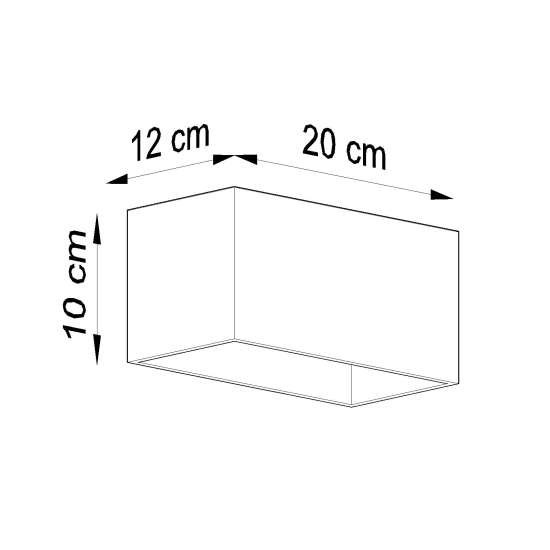 Minimalistyczna, prostokątna, szara lampa ścienna, do korytarza