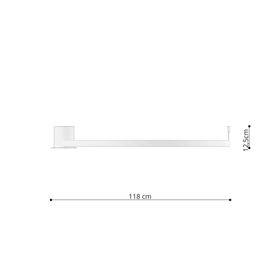 Nowoczesna, czarna lampa sufitowa LED 4000K Ø110cm, do dużego pokoju