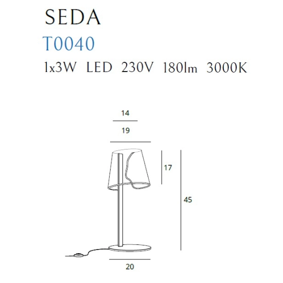 Designerska, złota lampka stołowa LED, idealna na szafkę nocną