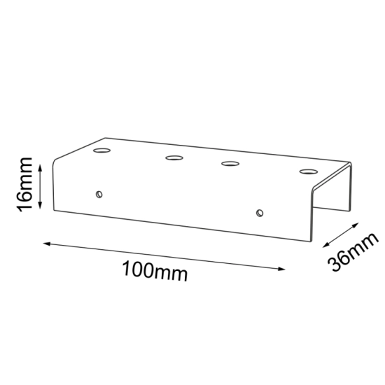 Łącznik prosty do systemów modułowych - 10cm długości