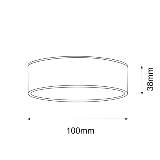 Spot natynkowy ze światłem LED, lampa do łazienki IP44 4000K