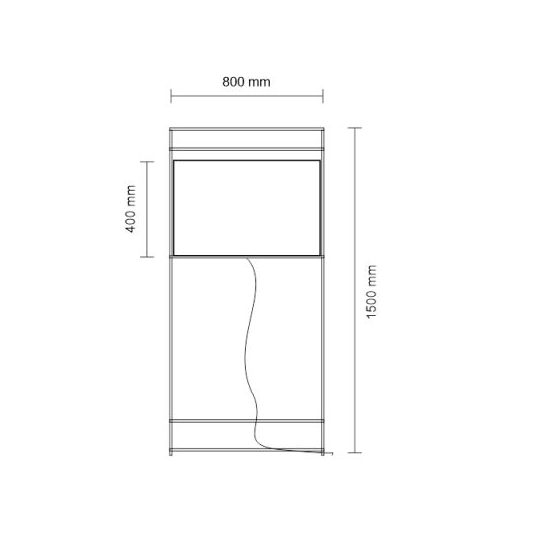 Designerska, duża lampa podłogowa z abażurem - czarny 150cm