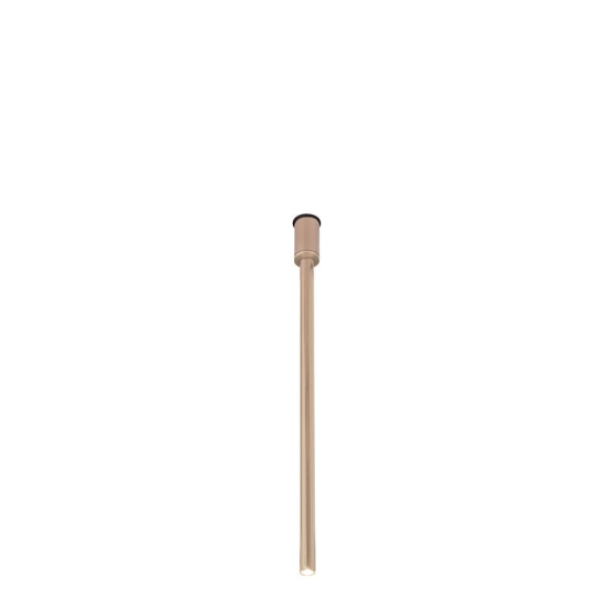 Sztywny, punktowy reflektor natynkowy - platyna mat 90cm
