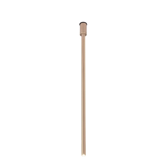 Ozdobna, smukła tuba natynkowa, długi spot - platyna mat 120cm