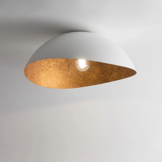 Modernistyczna lampa wisząca z kloszem w kształcie kopuły ⌀48cm