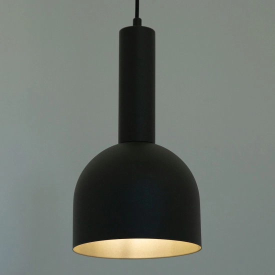 Prosta lampa wisząca w minimalistycznym stylu, ciemna oliwka VITRUM