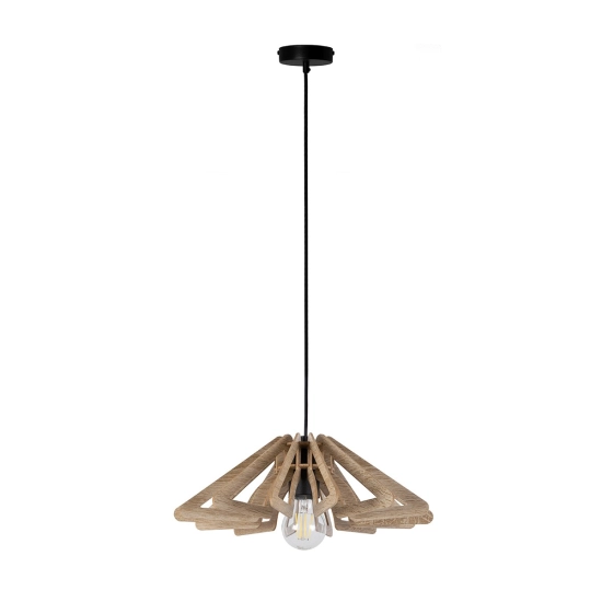 Lampa wisząca w stylu boho z drewnianymi elementami SPRING