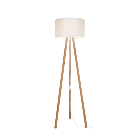 Klasyczna lampa podłogowa, trójnóg do salonu i sypialni
