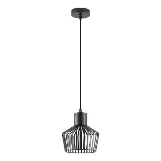 Nowoczesna lampa wisząca z ozdobnym kloszem z drutu, lampa do kuchni