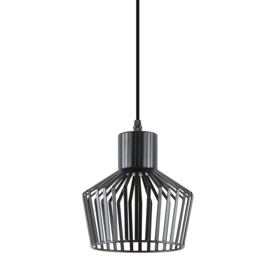 Nowoczesna lampa wisząca z ozdobnym kloszem z drutu, lampa do kuchni