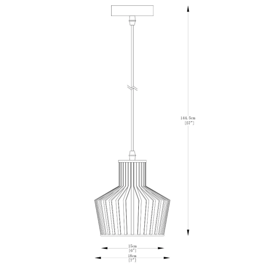 Nowoczesna lampa wisząca z ozdobnym kloszem z drutu, lampa do kuchni