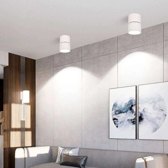 Ledowa, punktowa lampa reflektor, ruchome światło 3000K 11x9cm