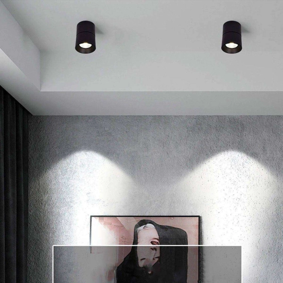 Reflektor LED mocowany natynkowo, tuba 3000K 11,5x11cm