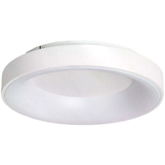 Biała, ledowa lampa sufitowa, świecąca oponka ⌀47cm