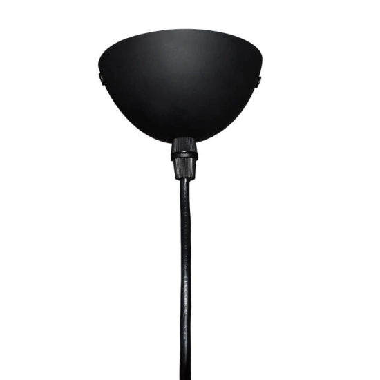 Lampa wisząca w formie czarnego cylindra do kuchni RETRO