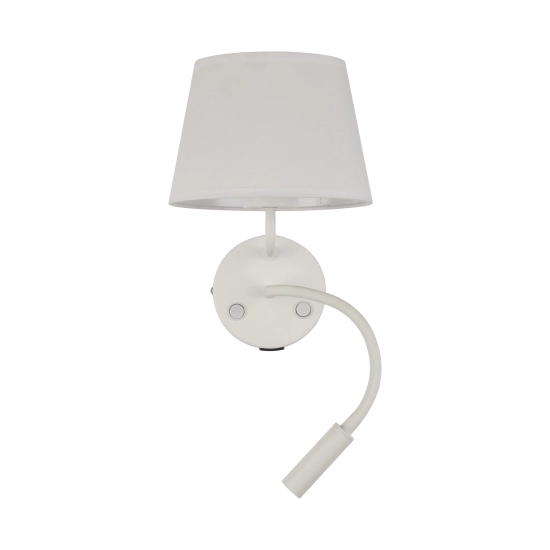 Użyteczna lampa ścienna do sypialni, gniazdo USB, dwa włączniki