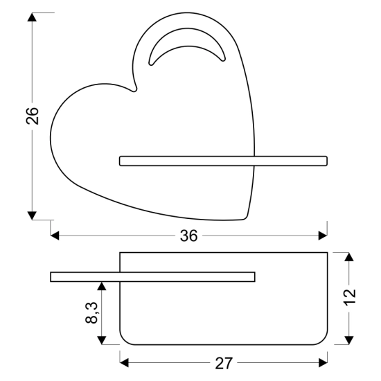Półeczka ledowa, dziecięca lampa ścienna z włącznikiem na kablu