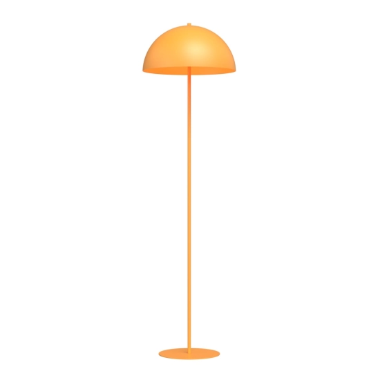 Lampa podłogowa w kolorze pomarańczowym do stylowej sypialni