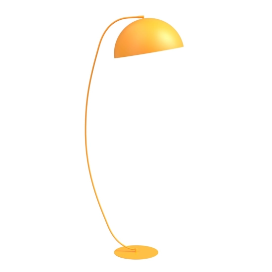 Stylowa lampa podłogowa w kolorze pomarańczowym