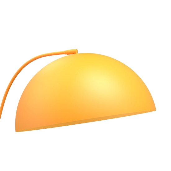 Stylowa lampa podłogowa w kolorze pomarańczowym