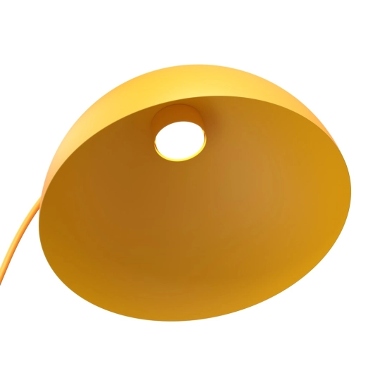 Stylowa lampa podłogowa w kolorze pomarańczowym