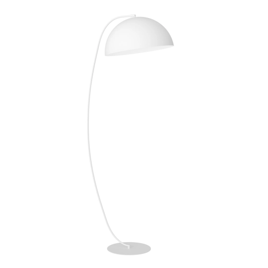 Elegancka lampa podłogowa w kolorze białym
