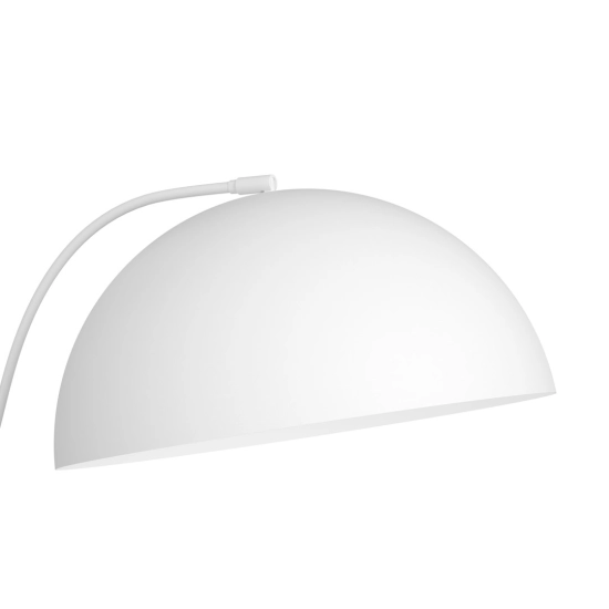 Elegancka lampa podłogowa w kolorze białym