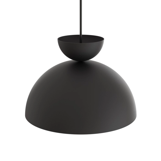 Ponadczasowa lampa wisząca w kolorze czarnym